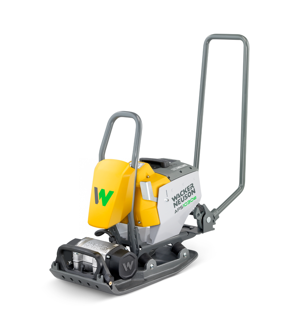 APS1030e-1.png WACKER NEUSON APS 1030e – Akku Rüttelplatte vorlaufend mit 50 kg - Bild 1