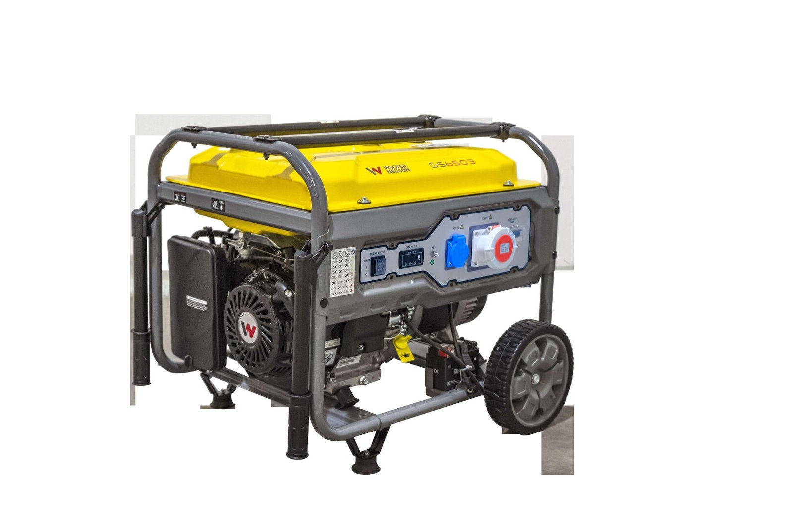 GS6503G_Kleim.jpg WACKER NEUSON GS 6503 G benzinbetriebener Stromerzeuger 230 oder 400 Volt - Bild 1