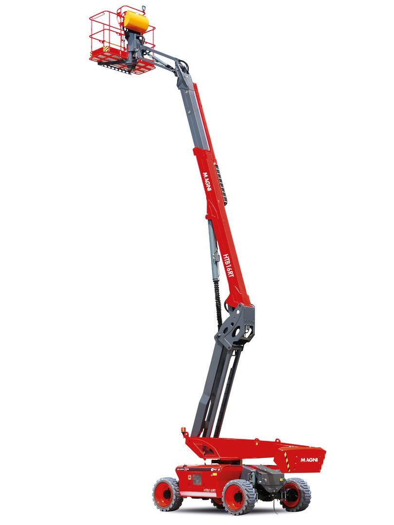 HTB16RT-copprod.jpg MAGNI HTB16RT Hybrid-Teleskop-Arbeitsbühne geländegängig 16,2 mtr. - Bild 1