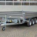 Humbaur HTK 3500.41 STAHL Tridem 3 Achser NEU – Stahlbordwand Schwarz