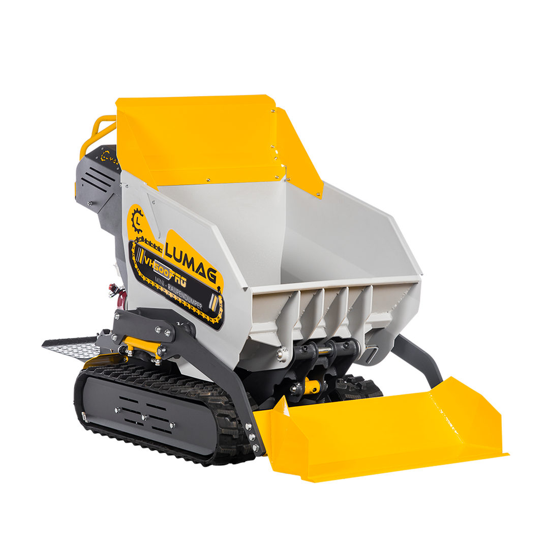 zoom-pb-vh500apro-serie-2.png LUMAG VH500-PROA Minidumper mit Frontkippmulde und Selbstladeschaufel 500 kg Zuladung - Bild 1